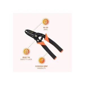 Paladin Tools Pelacables y cortador de alambre de 20 a 30_6