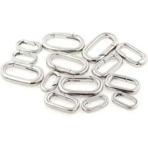 18K Gold Filled Oval Clasp Spring Claps Connector_1