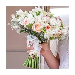 50 piezas de ramo de boda DIY con dije de fotos de_4