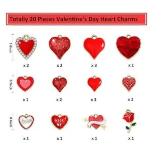 320 cuentas de corazón para el día de San Valentín para_3