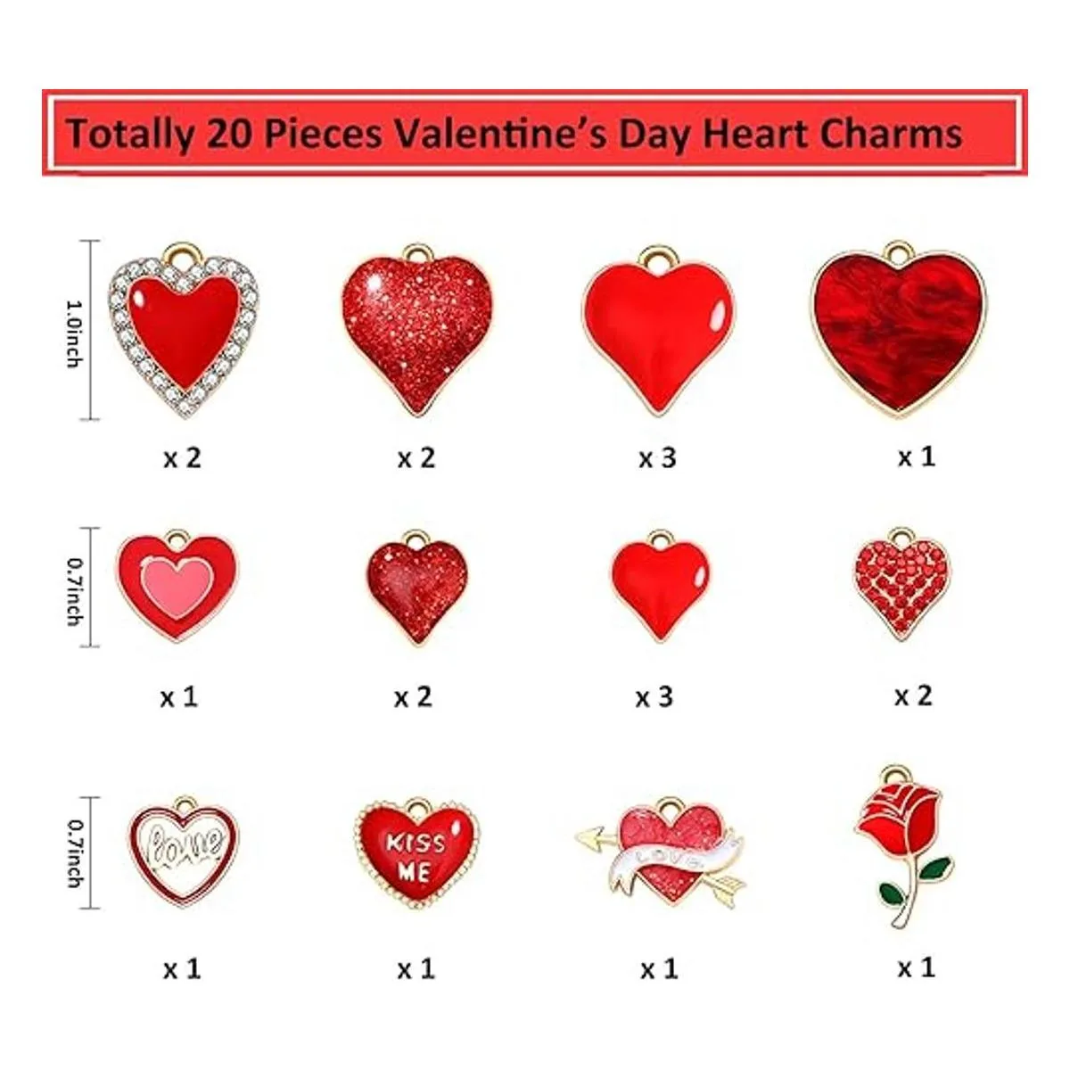 320 cuentas de corazón para el día de San Valentín para_3