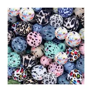 50 cuentas de silicona coloridas cuentas de silicona de_1