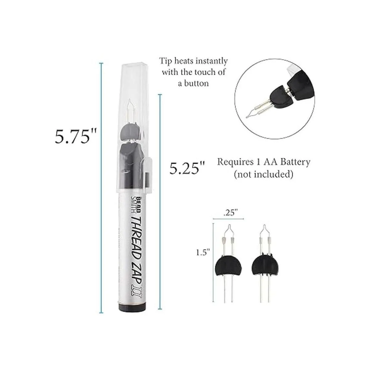 The Beadsmith Thread Zap Quemador de rosca de 5.25_4