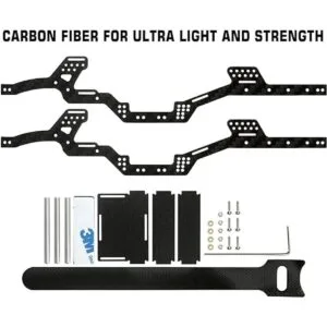 INJORA Kit de chasis de fibra de carbono bajo centro de_5