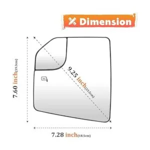 Espejo de cristal con calefacción lateral del conductor_6