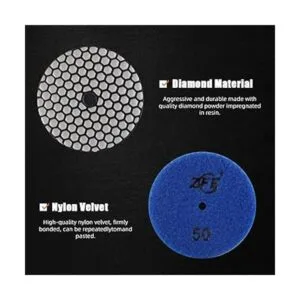 ZFE Juego de 9 almohadillas de pulido en seco de 4_3