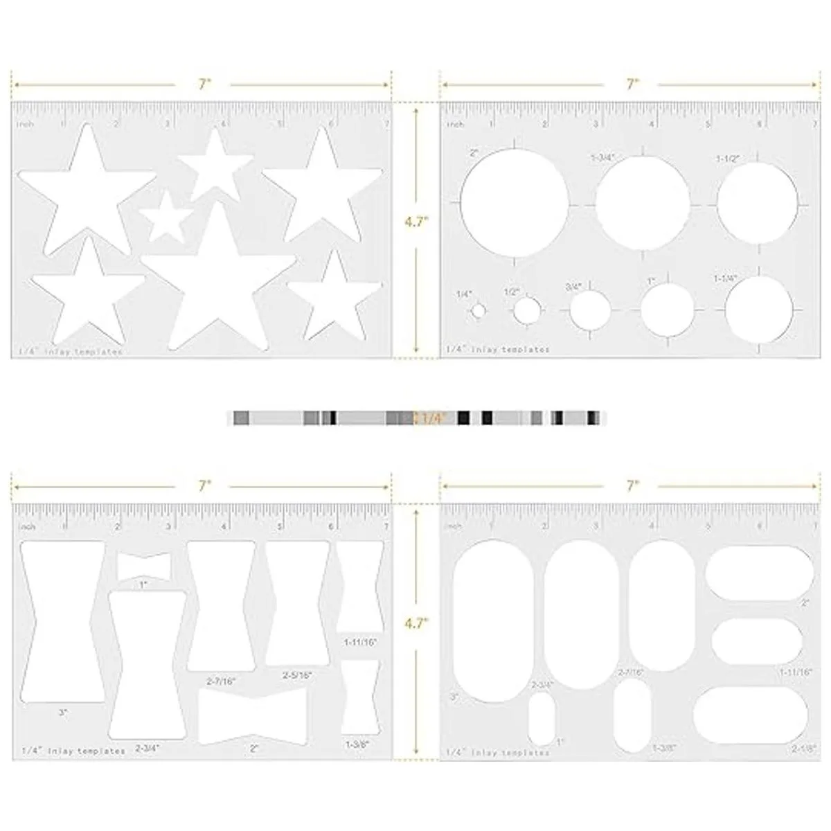 Plantillas de enrutador 8 en 1 para carpintería_7