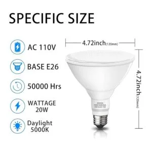 GONHOM Par38 Foco LED de inundación para exteriores_4