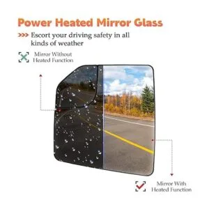 Espejo de cristal con calefacción lateral del conductor_3