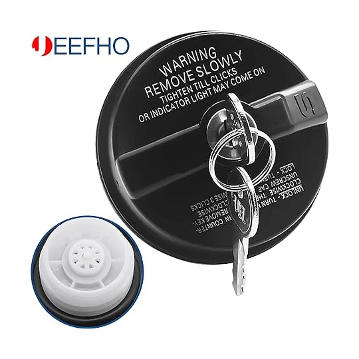 JEEFHO Tapa de combustible con tapa de gas compatible con_2