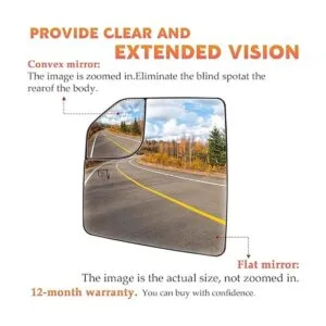 Espejo de cristal con calefacción lateral del conductor_5