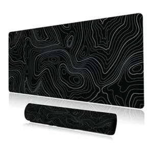 Tapete de escritorio patrón de líneas topográficas de_1