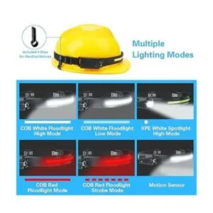 COSOOS 2 faros delanteros recargables con luz roja y_3