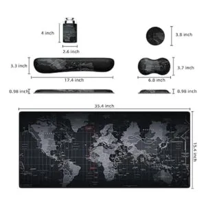 PULAIXIN Juego de almohadillas de teclado 5 en 1 soporte_6