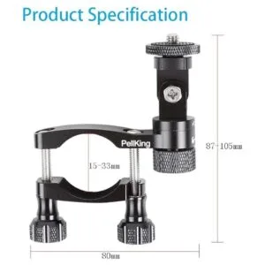 Pellking Soporte de manillar de bicicleta para Insta360_6