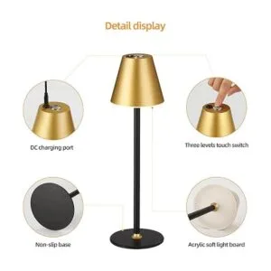 Lámpara de mesa LED moderna sin cable lámpara de_3