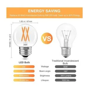 Bombilla LED E26 equivalente a 60 vatios bombilla LED_4