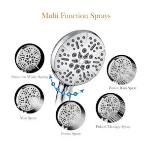 Cabezal de ducha con cobertura de mano de alta presión_2