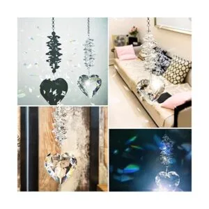 Shario Colgante de prisma de bola de cristal transparente_5