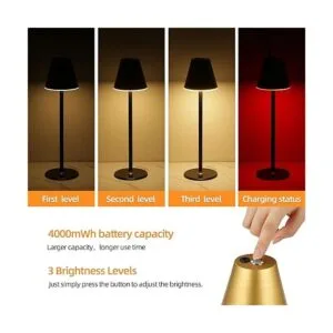 Lámpara de mesa LED moderna sin cable lámpara de_4