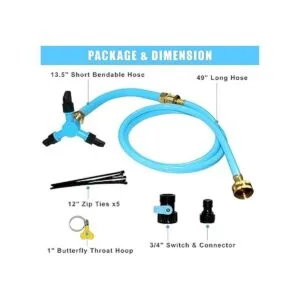 STFLY Regadera de trampolín para niños al aire libre de_5