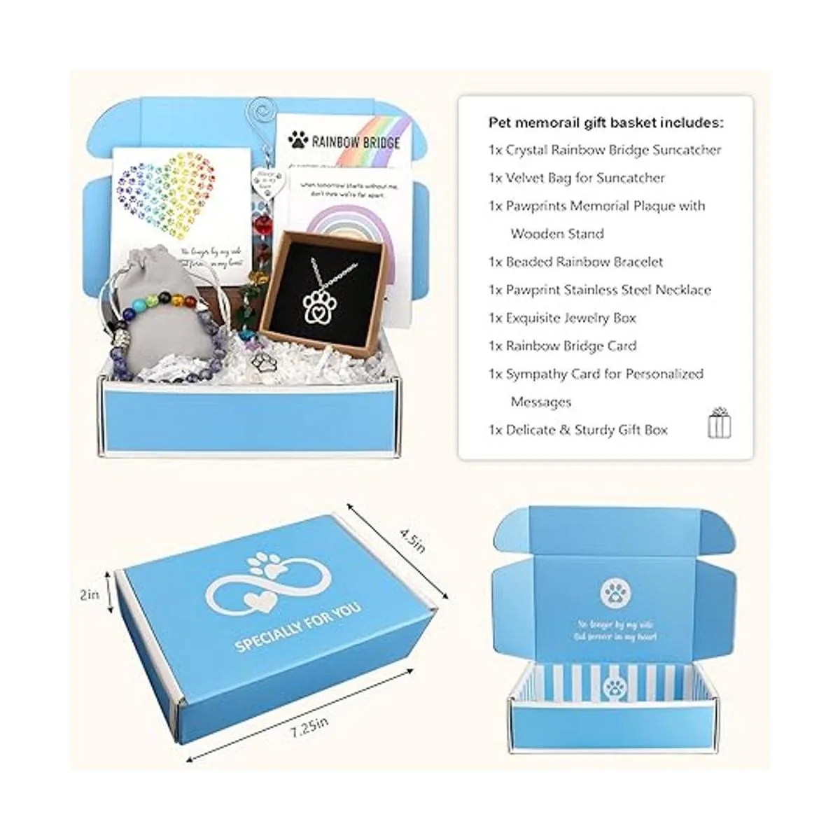 VANTLIN Canastas de regalo de condolencias de Rainbow_6