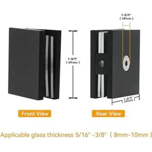 CKB Abrazadera de vidrio de latón para vidrio de_2