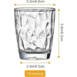 Paquete de 4 vasos de agua transparentes de plástico_2