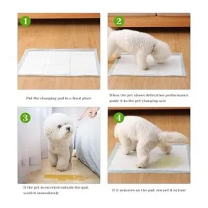 Fhiny 100 almohadillas de orina de conejo forro de jaula_6