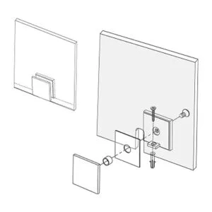 CKB Abrazadera de vidrio de latón para vidrio de_4