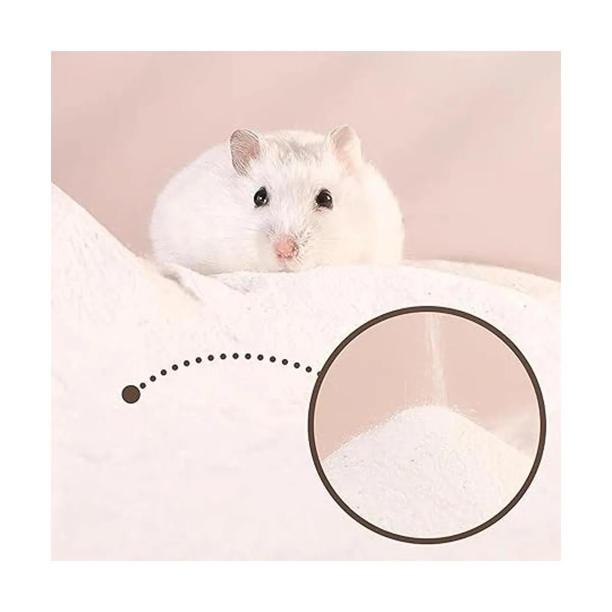 DR.DUDU Arena de baño para hámster 6.6 libras sin polvo_3