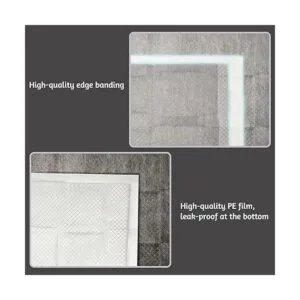 Fhiny 100 almohadillas de orina de conejo forro de jaula_3