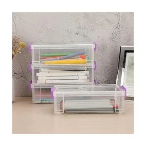 BTSKY Paquete de 4 cajas de plástico de gran capacidad_5