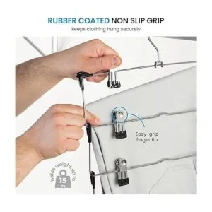 ZOBER Percha de metal de 5 niveles que ahorra espacio con_5