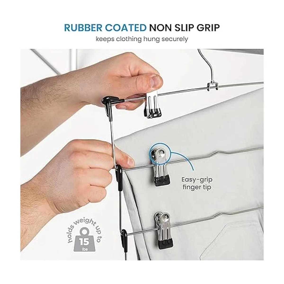 ZOBER Percha de metal de 5 niveles que ahorra espacio con_5