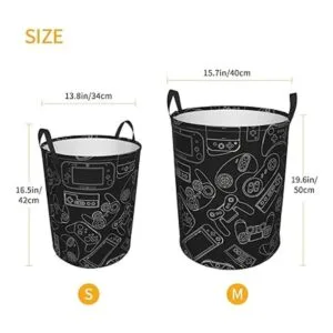 Gbuzozie Cesta redonda para la ropa sucia control de_5