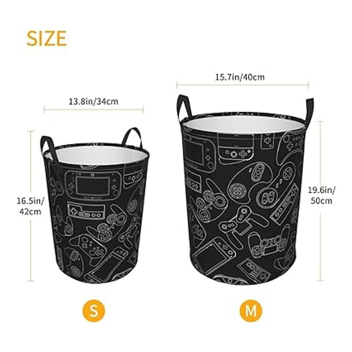 Gbuzozie Cesta redonda para la ropa sucia control de_5