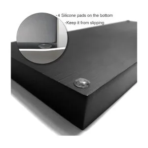 Zexzen Bathroom Vanity Tray Matte Black Resin Bathroom_6