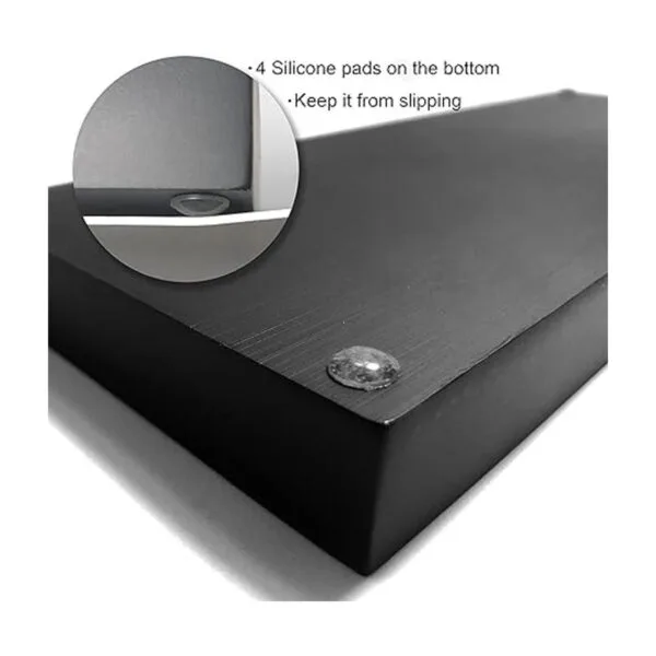 Zexzen Bathroom Vanity Tray Matte Black Resin Bathroom_6