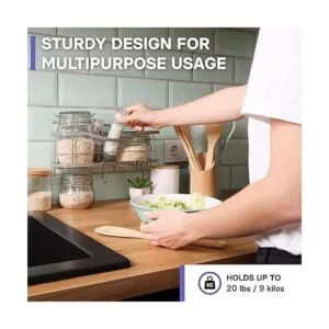 KINCMAX Shower Caddy Basket Shelf Adhesive DrillFree_4