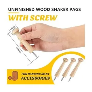 Pastillas de madera roscadas de madera de 2.9 pulgadas de_2