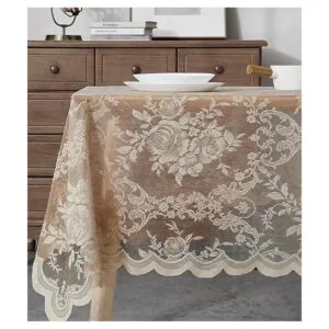 WARM HOME DESIGNS Mantel de encaje de 60 x 84 pulgadas._1