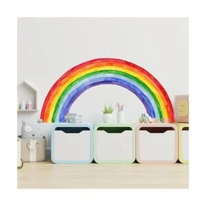 Calcomanías de pared de arcoíris grandes de 70.8 x 33.9_5