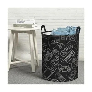 Gbuzozie Cesta redonda para la ropa sucia control de_7