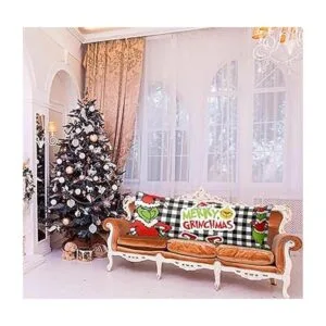 Fundas de almohada de cuerpo a cuadros de Navidad fundas_5