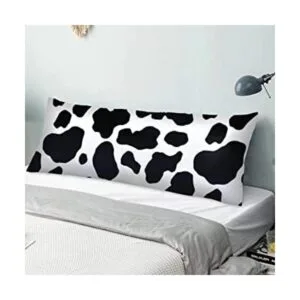 Funda de almohada corporal con estampado de vaca color_1