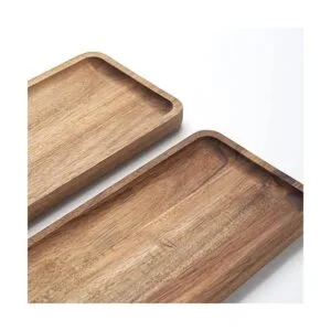 Bandeja de tocador de baño bandeja de mostrador de madera_2