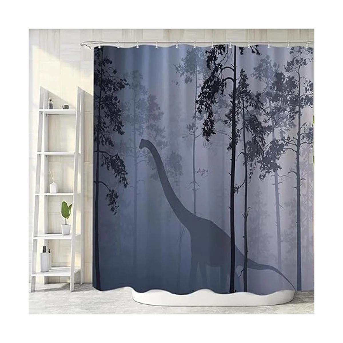 Juego de cortinas de ducha de dinosaurio diseño de_2