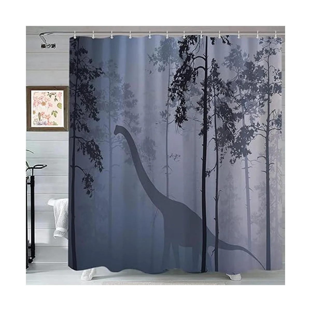 Juego de cortinas de ducha de dinosaurio diseño de_3