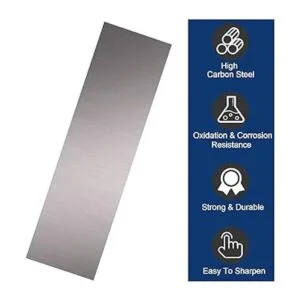 Hoja de cuchillo de acero 1095 de acero plano 12 x 3 x_3